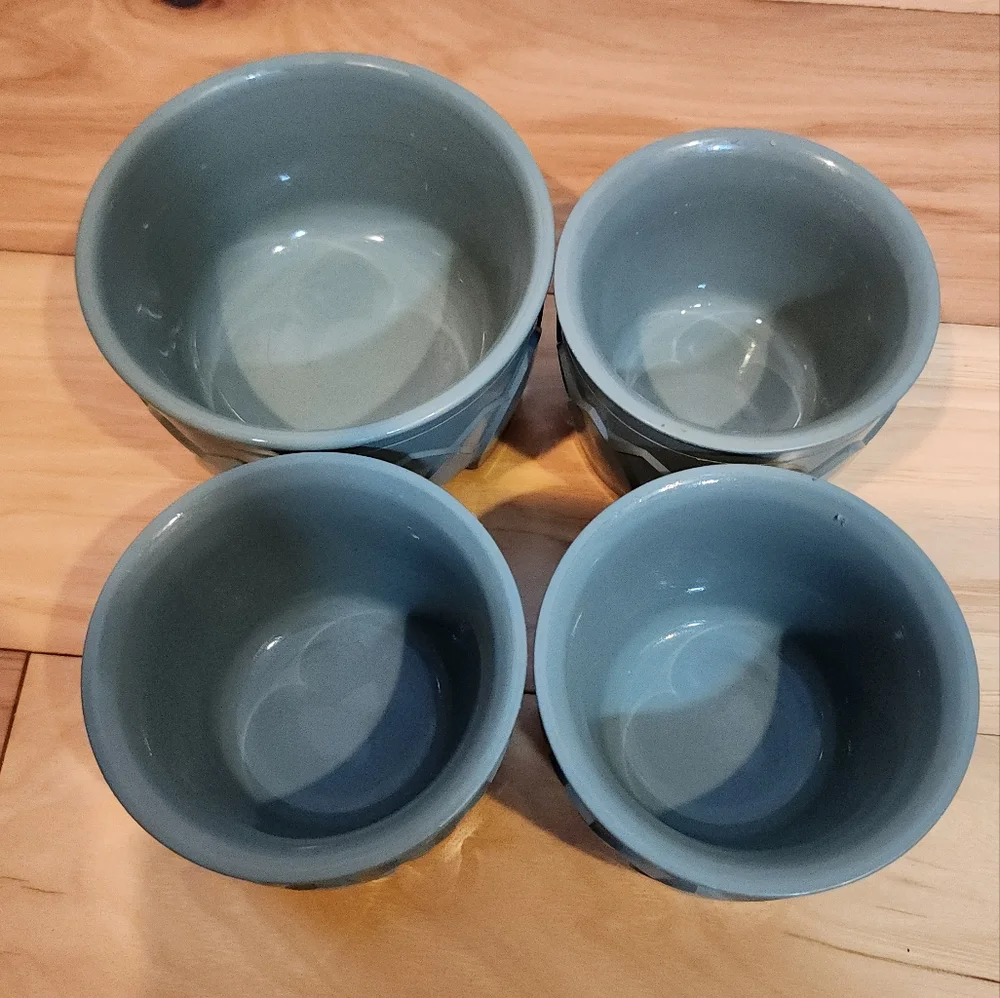 Fenwick by Dinex Carlisle 4 piece green plastic bowl set